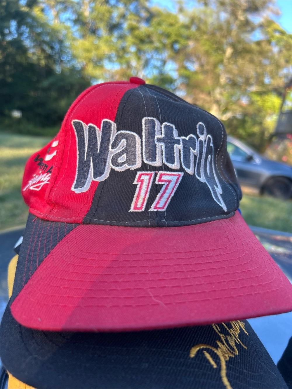 Assorted Racing & Logo Baseball Cap - Red, Yellow, Black - Picture 8 of 15